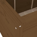 vidaXL mézbarna tömör fenyőfa kerti magaságyás 119,5 x 82,5 x 78 cm