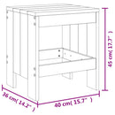 vidaXL 2 db mézbarna tömör fenyőfa ülőke 40 x 36 x 45 cm