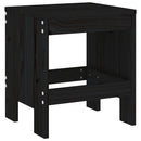 vidaXL 2 db fekete tömör fenyőfa ülőke 40 x 36 x 45 cm