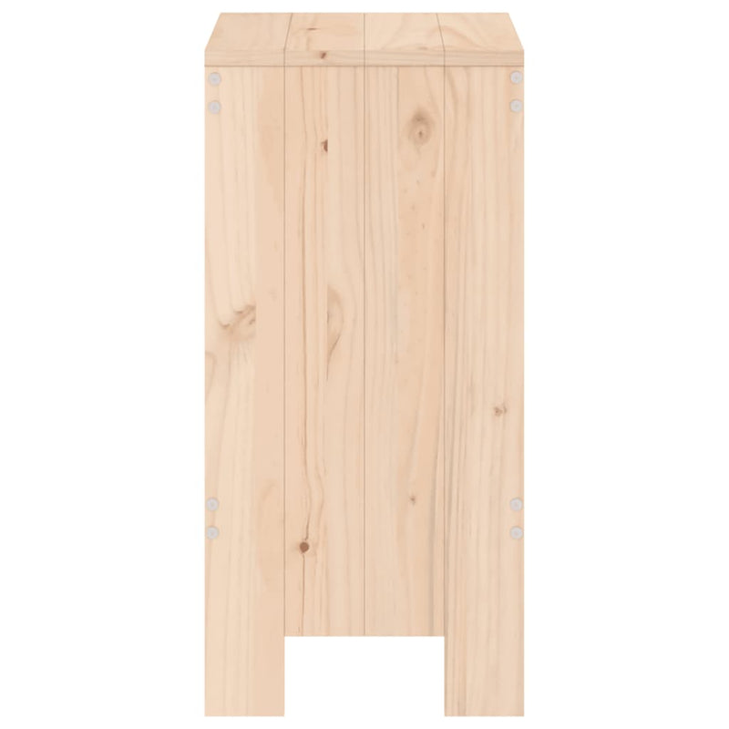 vidaXL 2 db tömör fenyőfa bárszék 40x36x75 cm