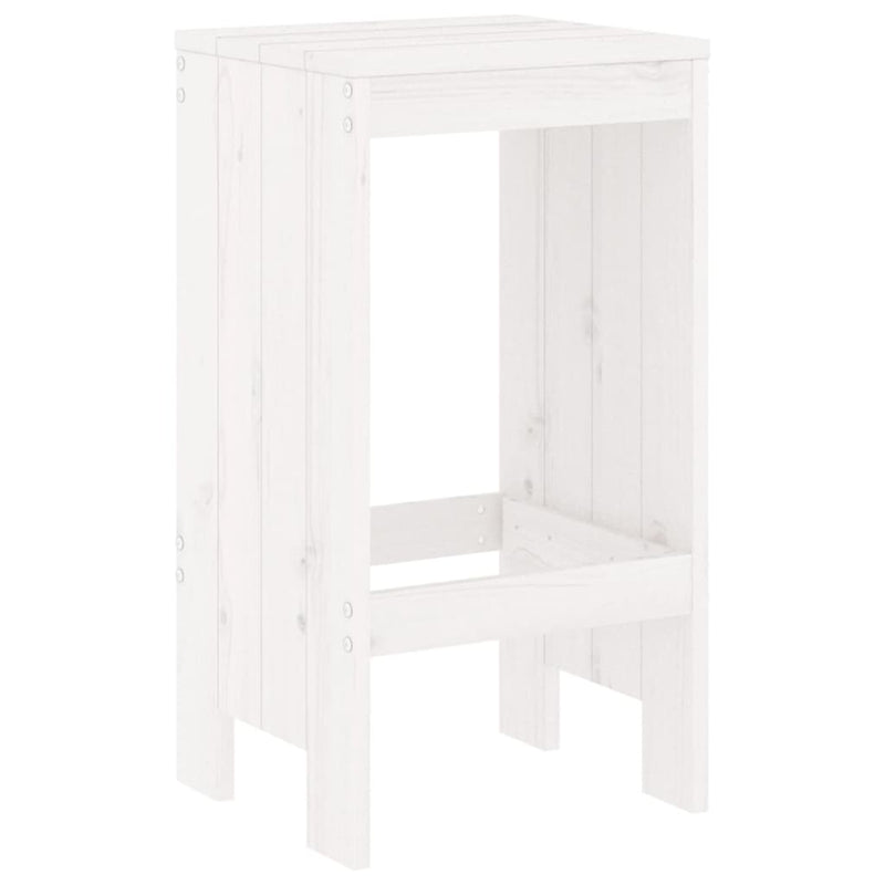 vidaXL 2 db fehér tömör fenyőfa bárszék 40x36x75 cm