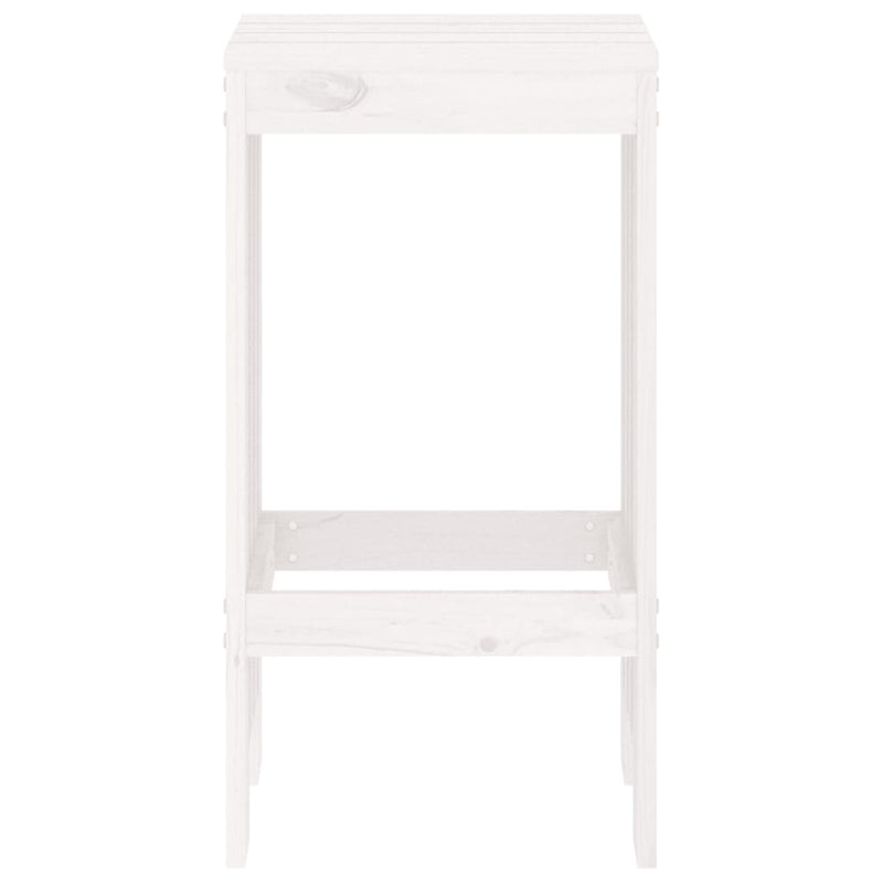 vidaXL 2 db fehér tömör fenyőfa bárszék 40x36x75 cm