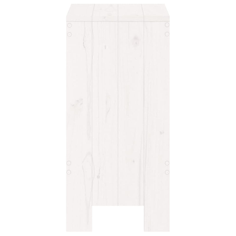 vidaXL 2 db fehér tömör fenyőfa bárszék 40x36x75 cm