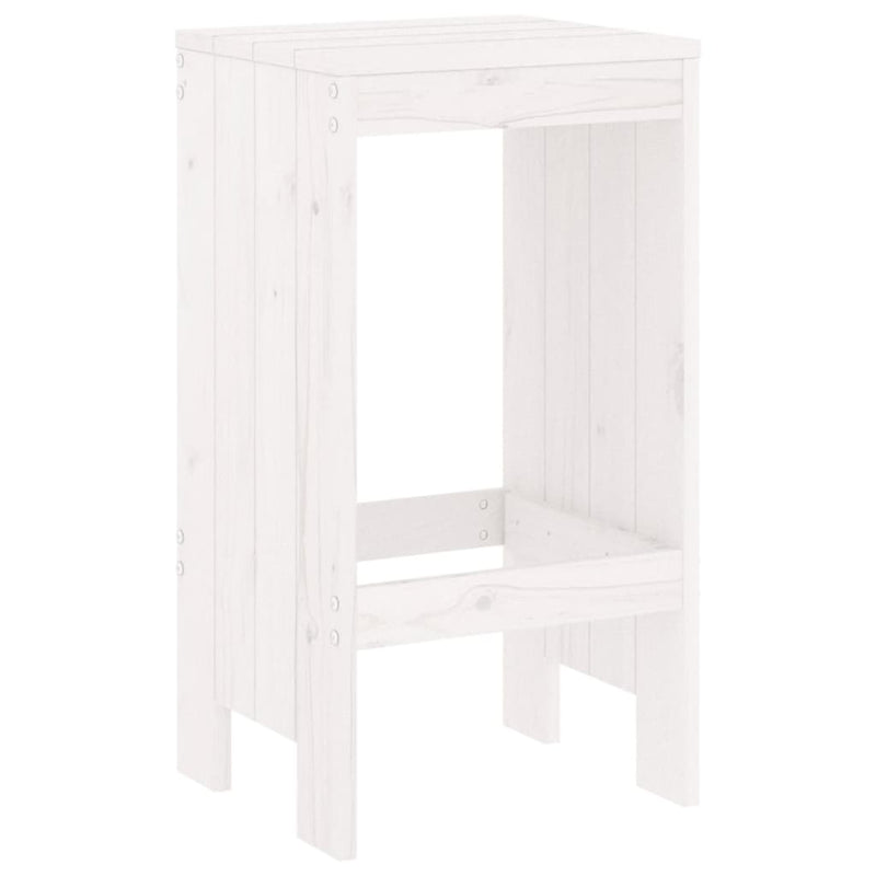 vidaXL 2 db fehér tömör fenyőfa bárszék 40x36x75 cm