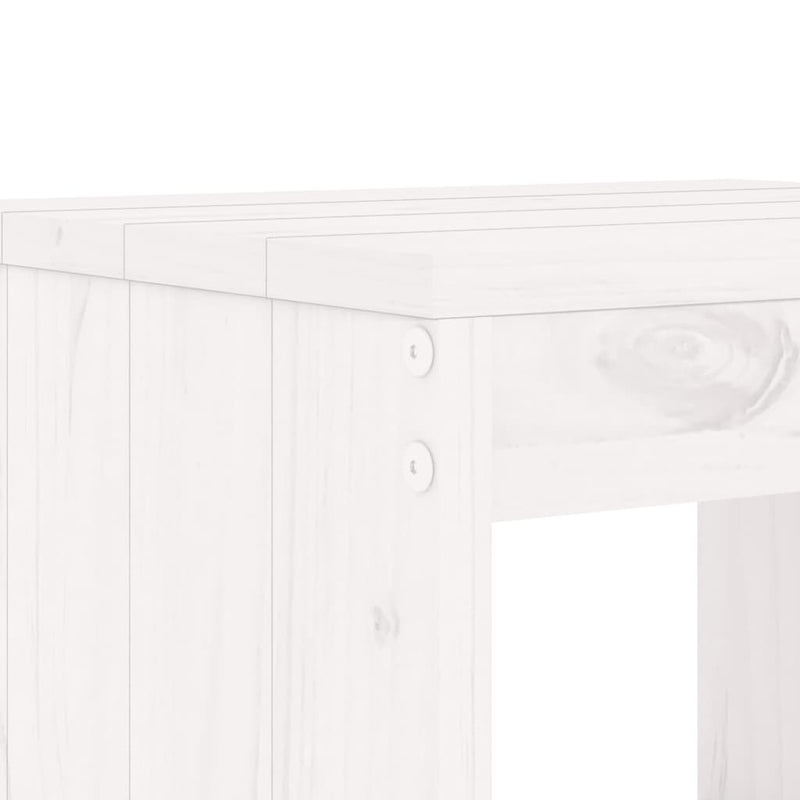 vidaXL 2 db fehér tömör fenyőfa bárszék 40x36x75 cm