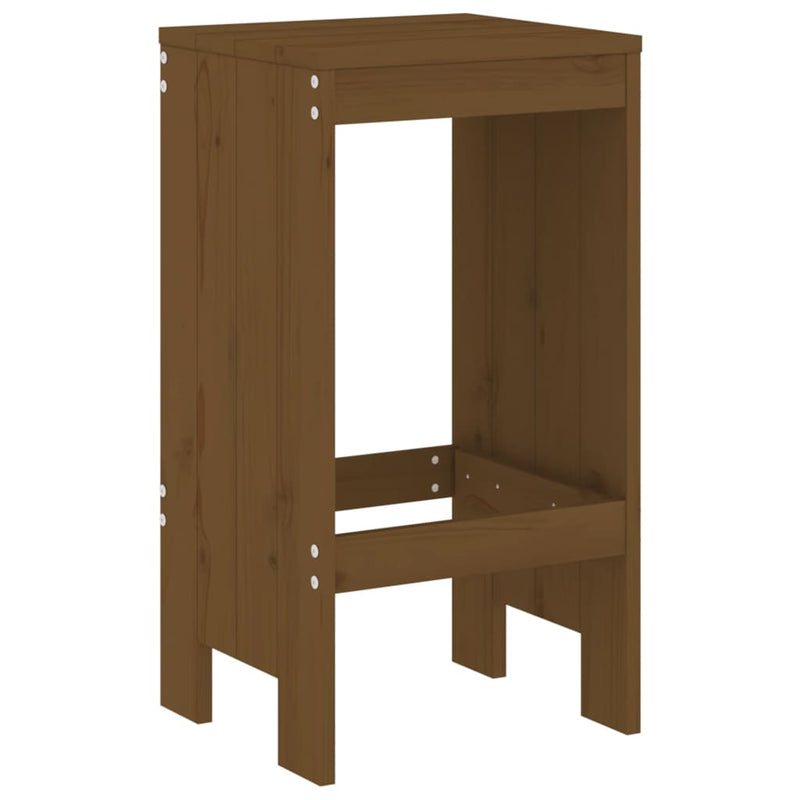 vidaXL 2 db mézbarna tömör fenyőfa bárszék 40x36x75 cm