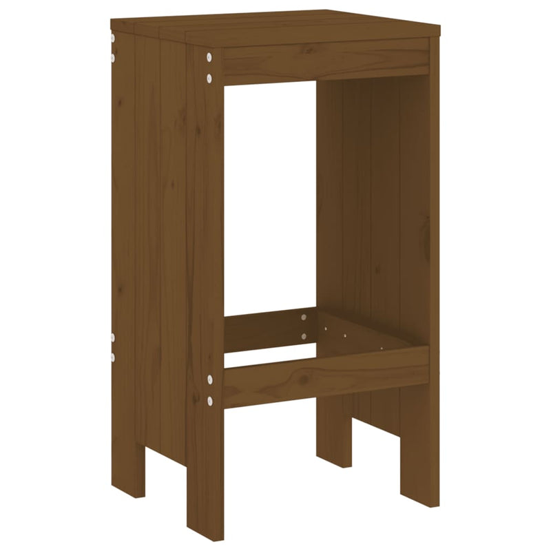 vidaXL 2 db mézbarna tömör fenyőfa bárszék 40x36x75 cm