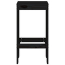 vidaXL 2 db fekete tömör fenyőfa bárszék 40x36x75 cm