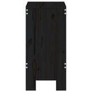 vidaXL 2 db fekete tömör fenyőfa bárszék 40x36x75 cm