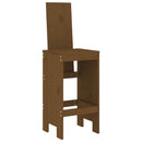 vidaXL 2 db mézbarna tömör fenyőfa bárszék 40x42x120 cm