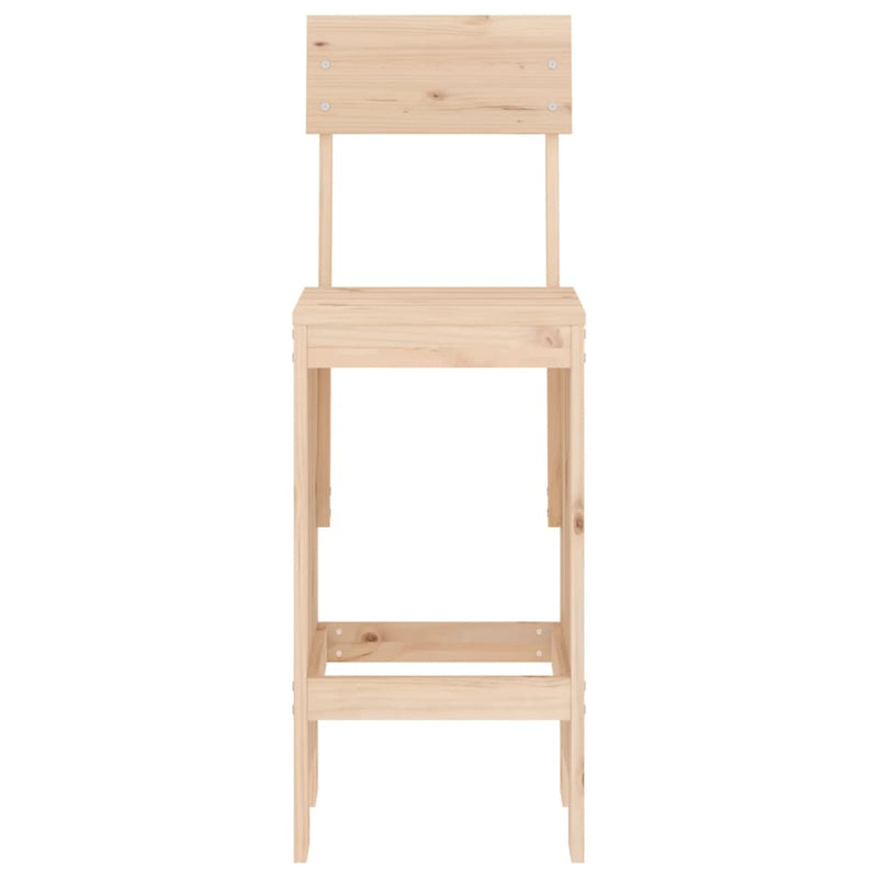 vidaXL 2 db tömör fenyőfa ülőke 40x48,5x115,5 cm