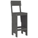 vidaXL 2 db szürke tömör fenyőfa ülőke 40x48,5x115,5 cm