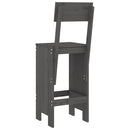 vidaXL 2 db szürke tömör fenyőfa ülőke 40x48,5x115,5 cm
