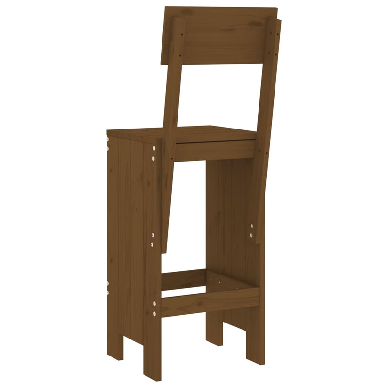 vidaXL 2 db mézbarna tömör fenyőfa ülőke 40x48,5x115,5 cm