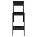 vidaXL 2 db fekete tömör fenyőfa ülőke 40x48,5x115,5 cm