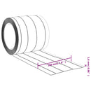 vidaXL átlátszó PVC ajtófüggöny 200 mm x 1,6 mm 50 m