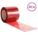 vidaXL piros PVC ajtófüggöny 200 mm x 1,6 mm 50 m