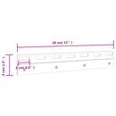 vidaXL 4 db ezüst rozsdamentes acél összekötő lemez 28 cm