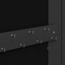 vidaXL fekete falra szerelhető tükrös ékszerszekrény 30x8,5x67 cm