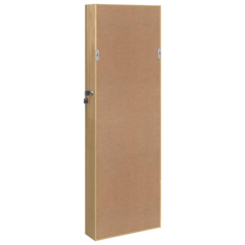 vidaXL falra szerelhető tükrös ékszerszekrény 30x8,5x90 cm