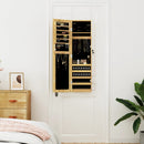 vidaXL falra szerelhető tükrös ékszerszekrény 30x8,5x106 cm