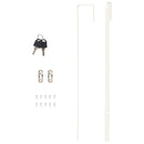 vidaXL fehér falra szerelhető tükrös ékszerszekrény 37,5x10x106 cm