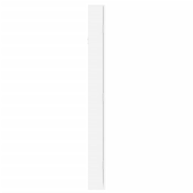 vidaXL fehér falra szerelhető tükrös ékszerszekrény 37,5x10x106 cm
