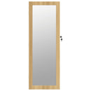 vidaXL falra szerelhető tükrös ékszerszekrény LED fényekkel