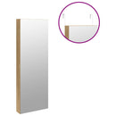 vidaXL falra szerelhető tükrös ékszerszekrény LED fényekkel