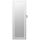 vidaXL falra szerelhető tükrös ékszerszekrény LED fényekkel