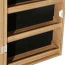 vidaXL falra szerelhető tükrös ékszerszekrény LED fényekkel