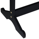 vidaXL fekete szabadon álló tükrös ékszerszekrény 42x38x152 cm