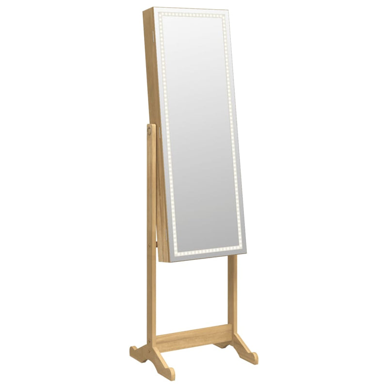 vidaXL szabadon álló LED-es ékszerszekrény