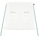 vidaXL fehér acélvázas melegház 4 m² 2x2x2 m