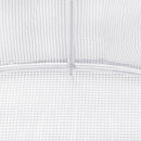 vidaXL fehér acélvázas melegház 4 m² 2x2x2 m