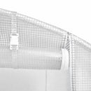 vidaXL fehér acélvázas melegház 4 m² 2x2x2 m