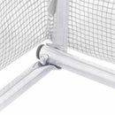 vidaXL fehér acélvázas melegház 12 m² 6 x 2 x 2,85 m