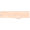 vidaXL kezeletlen tömör tölgyfa fali polc 40 x 10 x 2 cm