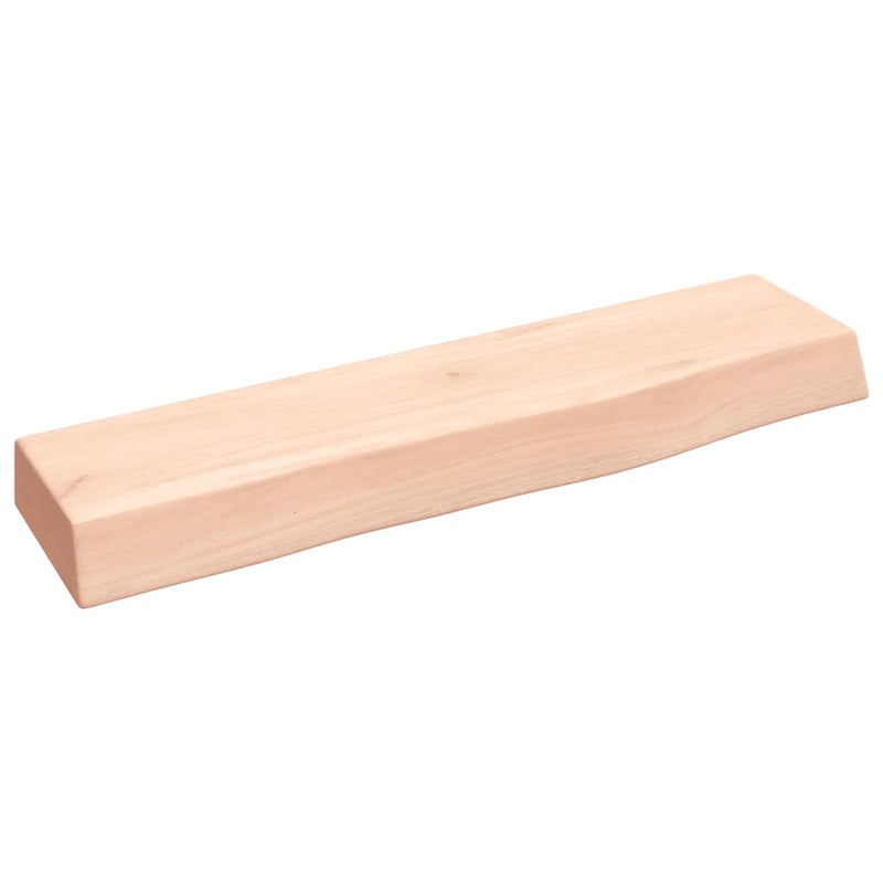 vidaXL kezeletlen tömör tölgyfa fali polc 40x10x4 cm