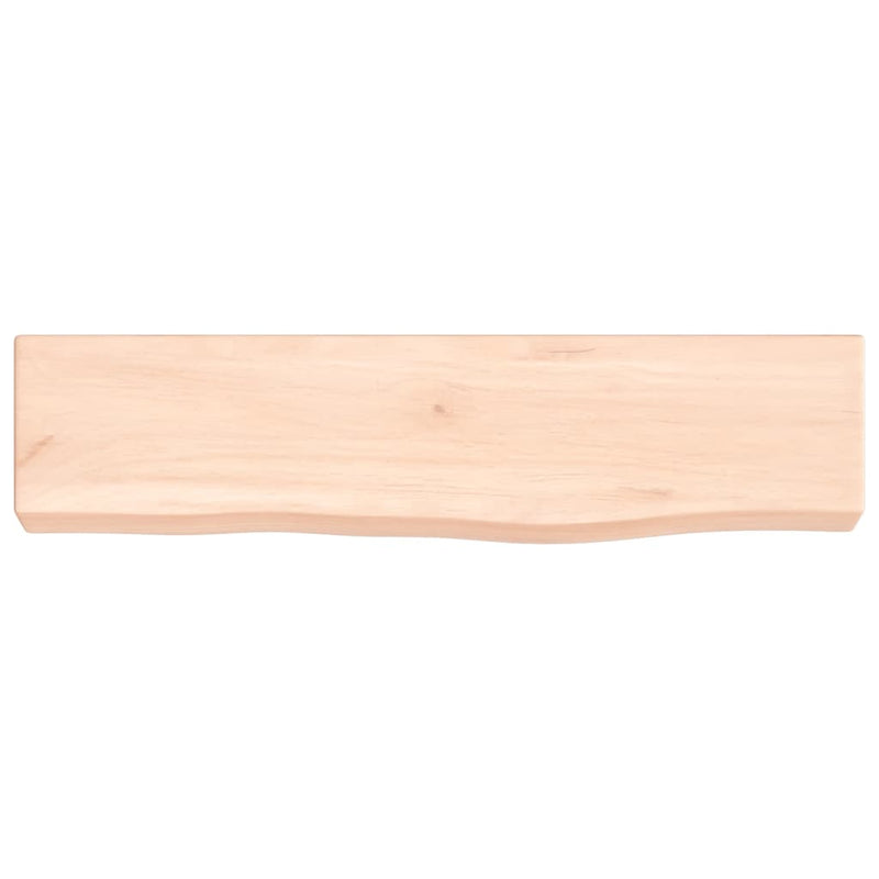 vidaXL kezeletlen tömör tölgyfa fali polc 40x10x4 cm