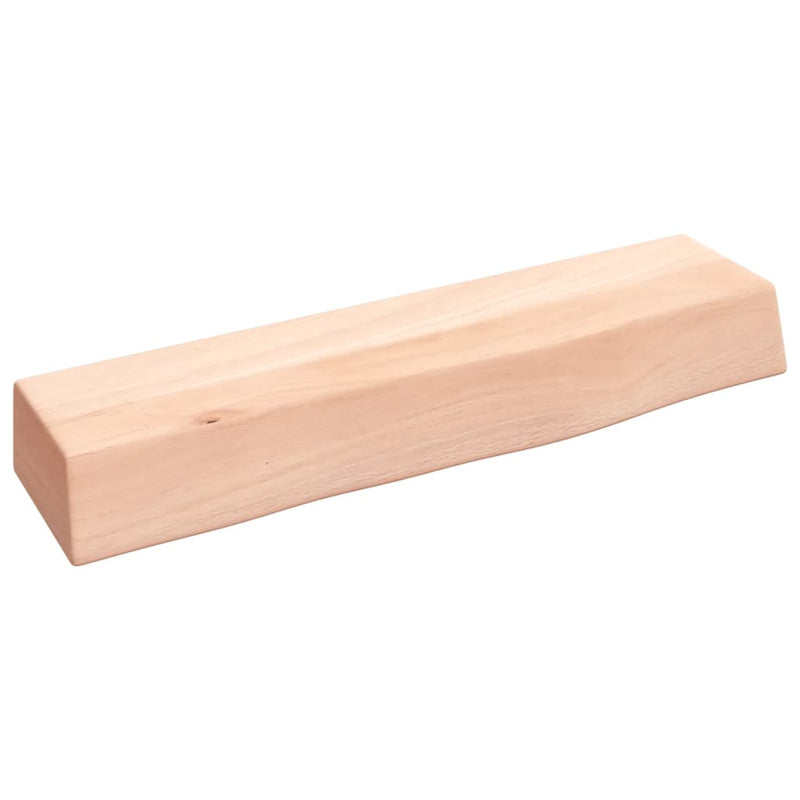 vidaXL kezeletlen tömör tölgyfa fali polc 40x10x6 cm