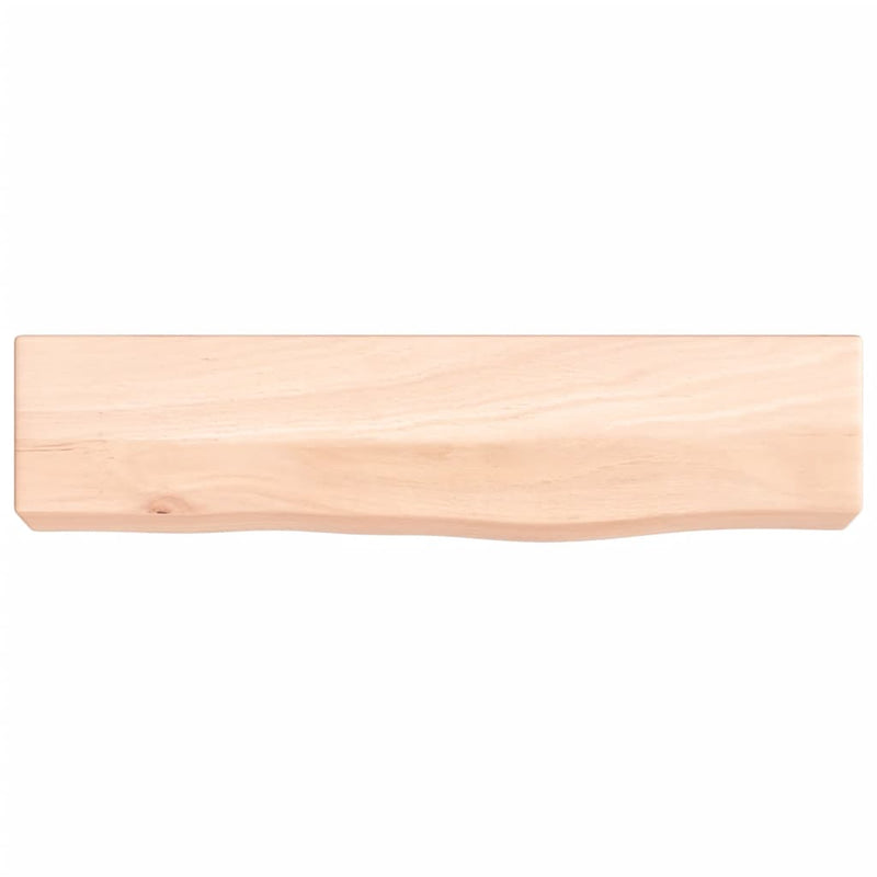 vidaXL kezeletlen tömör tölgyfa fali polc 40x10x6 cm