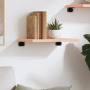 vidaXL kezeletlen tömör tölgyfa fali polc 40x20x2 cm