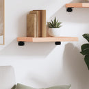 vidaXL kezeletlen tömör tölgyfa fali polc 40x20x4 cm