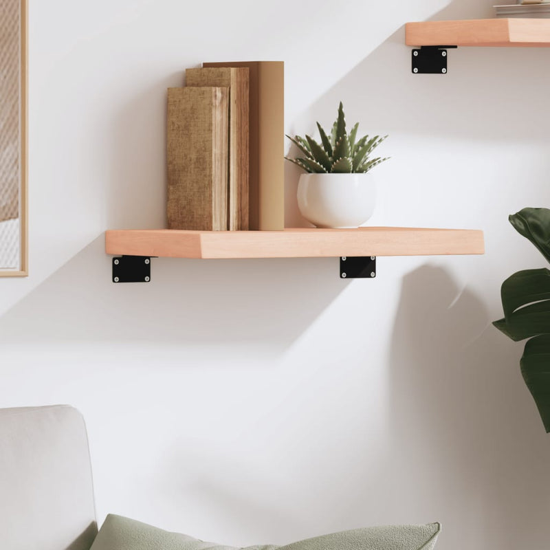 vidaXL kezeletlen tömör tölgyfa fali polc 40x20x4 cm