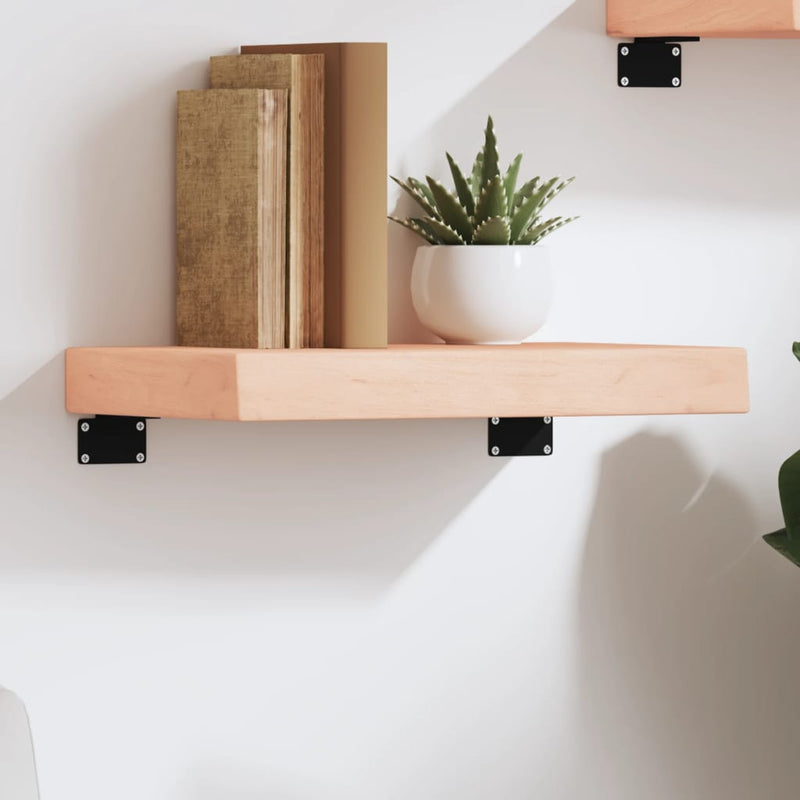 vidaXL kezeletlen tömör tölgyfa fali polc 40x20x6 cm