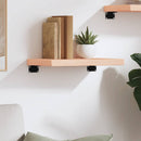 vidaXL kezeletlen tömör tölgyfa fali polc 40x30x(2-4) cm