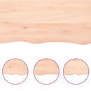 vidaXL kezeletlen tömör tölgyfa fali polc 40x40x(2-4) cm