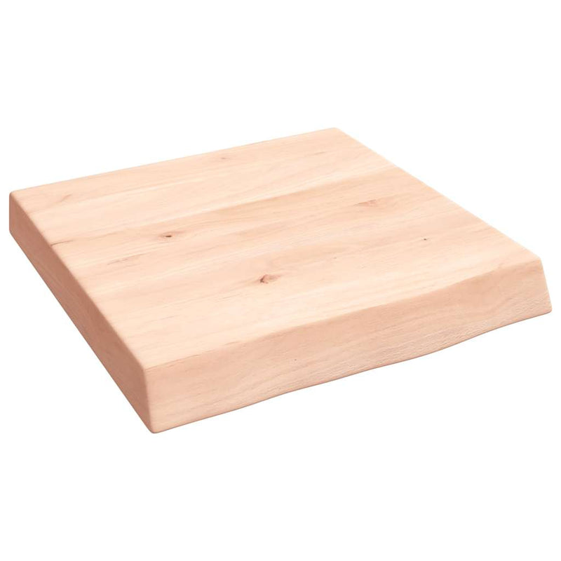 vidaXL kezeletlen tömör tölgyfa fali polc 40x40x(2-6) cm