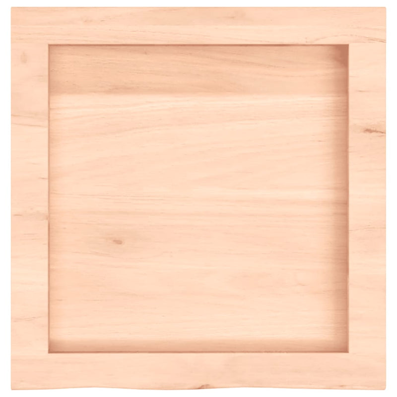 vidaXL kezeletlen tömör tölgyfa fali polc 40x40x(2-6) cm